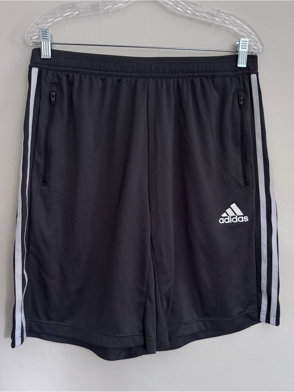 ADIDAS Prime Blue Aeroready Men’s Gray Running Athletic Shorts - Size Large
